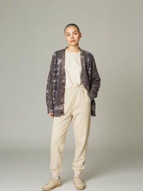 Young Fabulous & Broke NWT Grampacore tie dye distressed cardigan size small